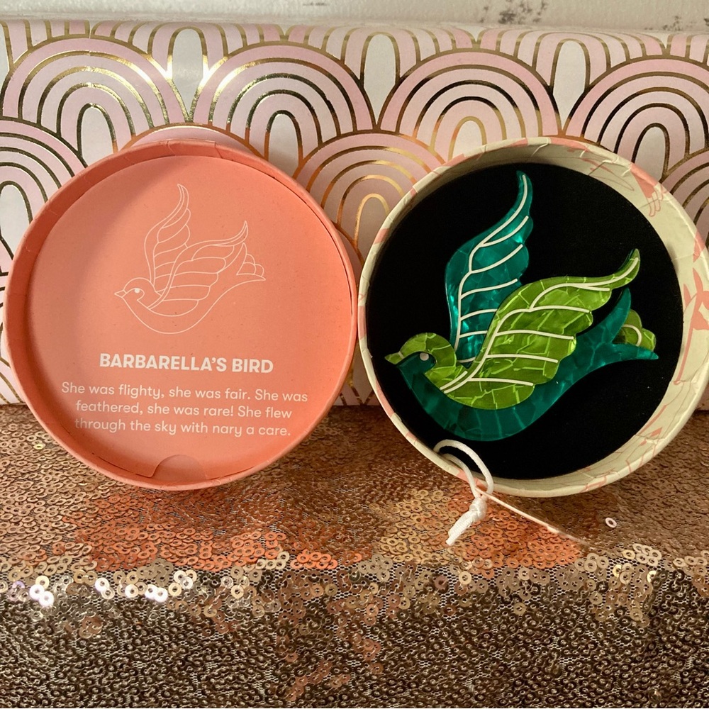 Erstwilder Barbarella's Bird Brooch - new in box, rare